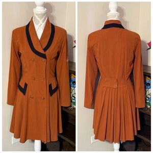 Gorgeous Vintage Double-Breasted Coat Dress